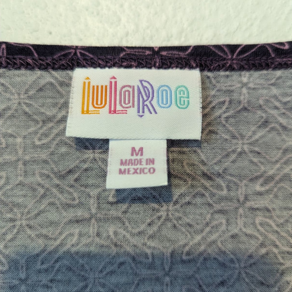 NWT Lularoe Purple Pattern Classic T Size M - Picture 3 of 5